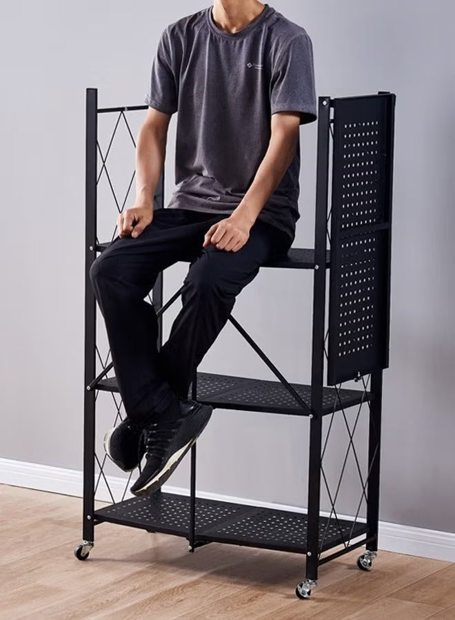 Kitchen Storage Rack and Heavy Duty Metal Shelving Unit on Rolling