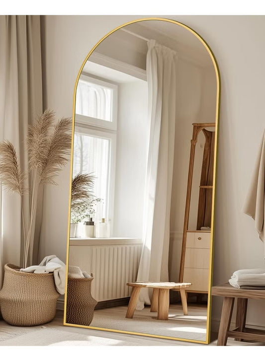 Thickening Full Length Mirror,71"x32"Oversized Floor Mirror with Stand