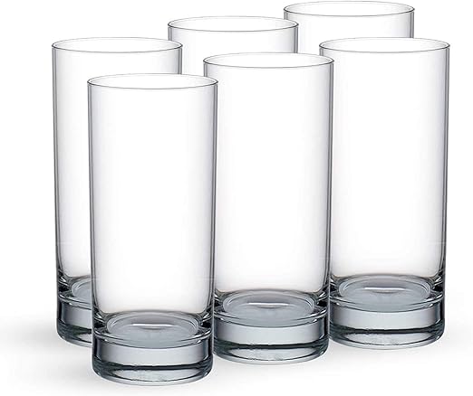 Ocean San Marino Hi Ball Glasses - Clear, 290Ml, Set Of 6, Mocktail or Cocktail Glass