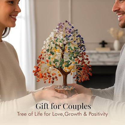Crocon Seven Chakra Natural Gemstone Healing Tree