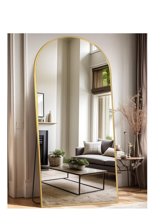 Thickening Full Length Mirror,71"x32"Oversized Floor Mirror with Stand