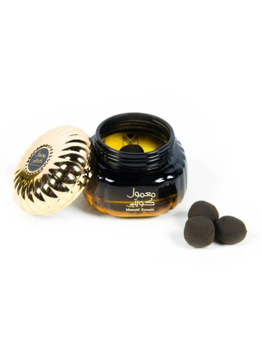 Mamoul Incense Kuwaiti - 1 Jar x 60grams | Authentic Arabic Bakhoor Oud Wood Powder
