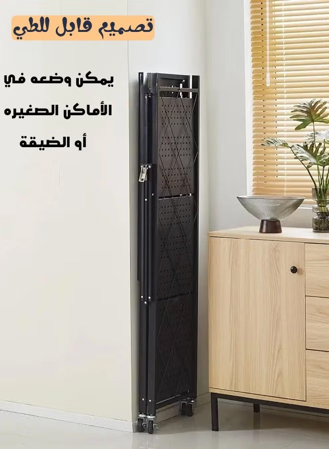 Kitchen Storage Rack and Heavy Duty Metal Shelving Unit on Rolling
