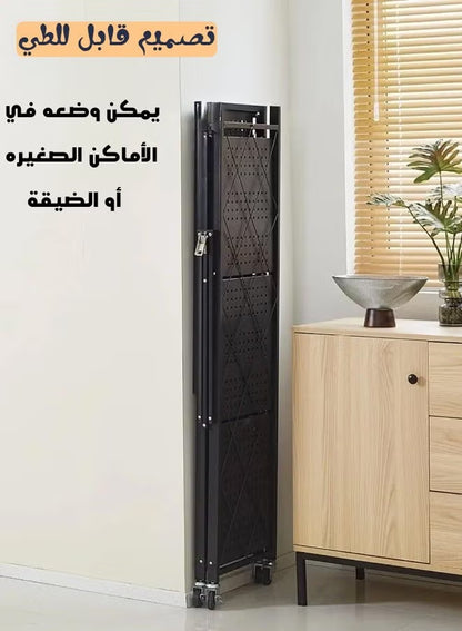 Kitchen Storage Rack and Heavy Duty Metal Shelving Unit on Rolling