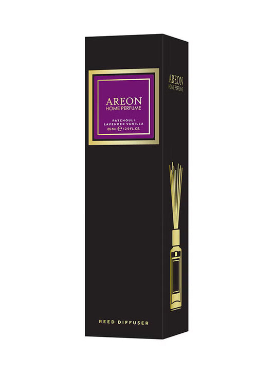 Home Perfume Reed Diffuser - Patchouli, Lavender And Vanilla Black 85ml