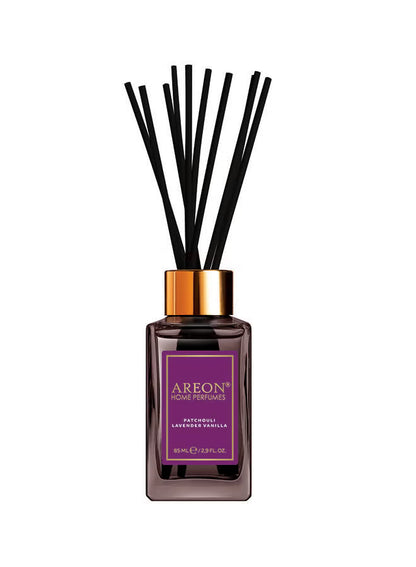 Home Perfume Reed Diffuser - Patchouli, Lavender And Vanilla Black 85ml